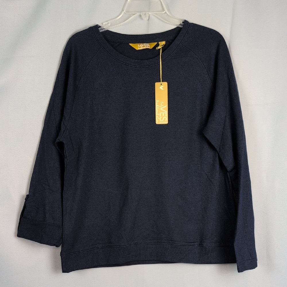 Classic Navy Crew Neck Sweater‎